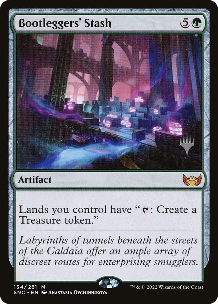 Bootleggers' Stash (PSNC-134P) - Streets of New Capenna Promos Foil - Premium MTG Single from Wizards of the Coast - Just $0.69! Shop now at Game Crave Tournament Store