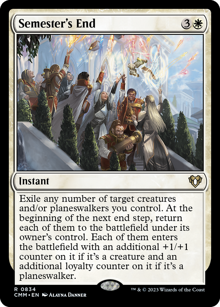 Semester's End (CMM-834) - Commander Masters - Premium MTG Single from Wizards of the Coast - Just $0.14! Shop now at Game Crave Tournament Store