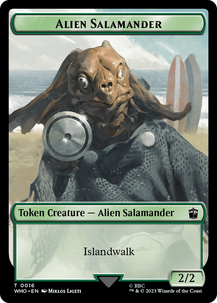 Alien Salamander (TWHO-016) - Doctor Who Tokens - Premium MTG Single from Wizards of the Coast - Just $0! Shop now at Game Crave Tournament Store