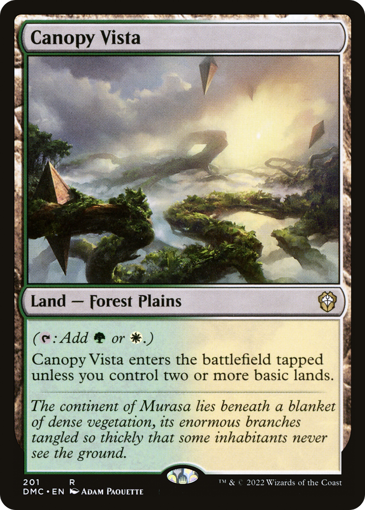 Canopy Vista (DMC-201) - Dominaria United Commander - Premium MTG Single from Wizards of the Coast - Just $0.08! Shop now at Game Crave Tournament Store
