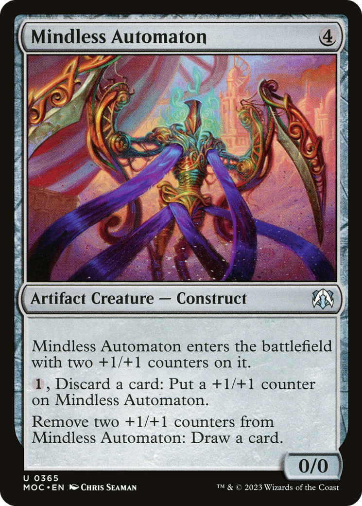 Mindless Automaton (MOC-365) - March of the Machine Commander - Premium MTG Single from Wizards of the Coast - Just $0.08! Shop now at Game Crave Tournament Store