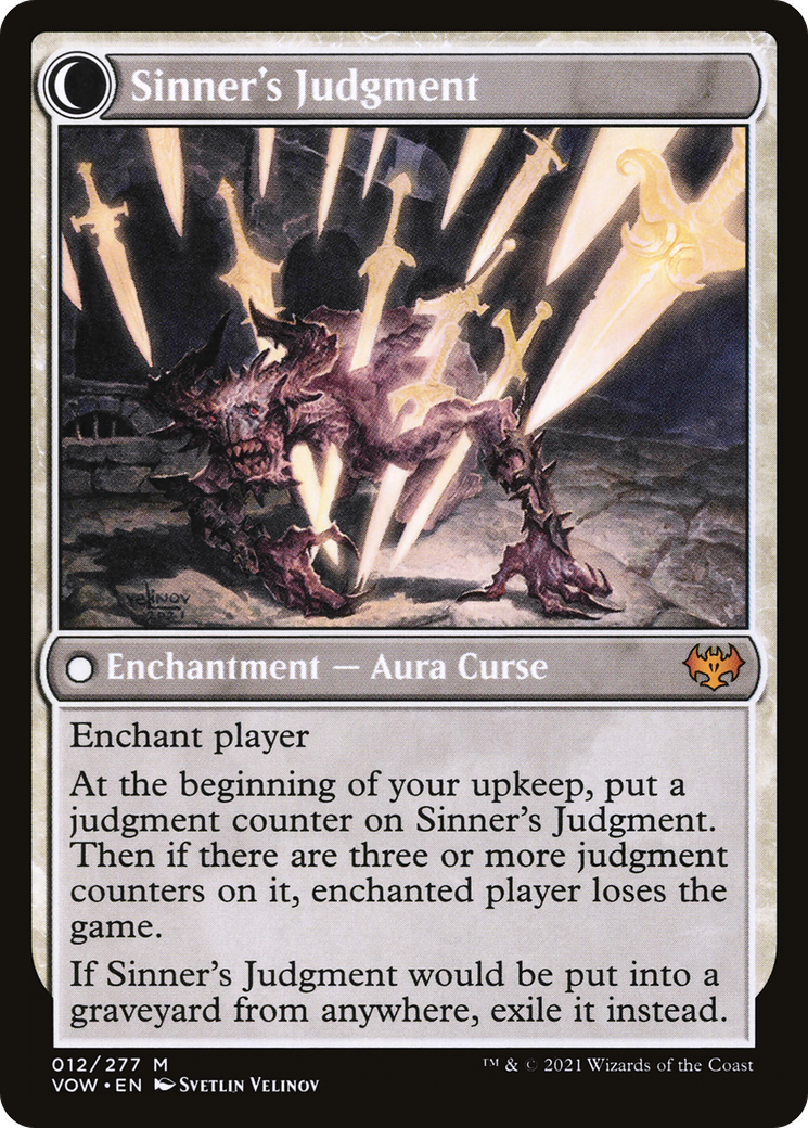Faithbound Judge // Sinner's Judgment (VOW-012) - Innistrad: Crimson Vow: (Double Faced Transform) - Premium MTG Single from Wizards of the Coast - Just $0.19! Shop now at Game Crave Tournament Store