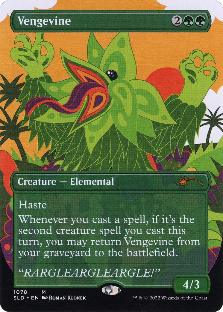 Vengevine (SLD-1078) - Secret Lair Drop (Borderless) - Premium MTG Single from Wizards of the Coast - Just $3.68! Shop now at Game Crave Tournament Store