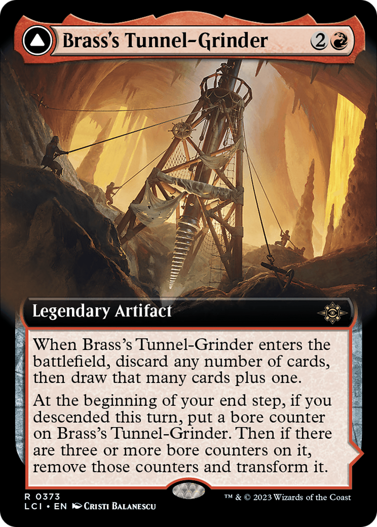Brass's Tunnel-Grinder // Tecutlan, the Searing Rift (LCI-373) - The Lost Caverns of Ixalan: (Extended Art) - Premium MTG Single from Wizards of the Coast - Just $0.49! Shop now at Game Crave Tournament Store