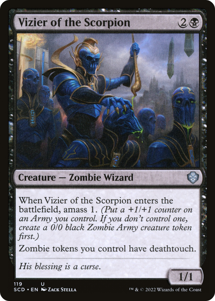 Vizier of the Scorpion (SCD-119) - Starter Commander Decks - Premium MTG Single from Wizards of the Coast - Just $0.25! Shop now at Game Crave Tournament Store