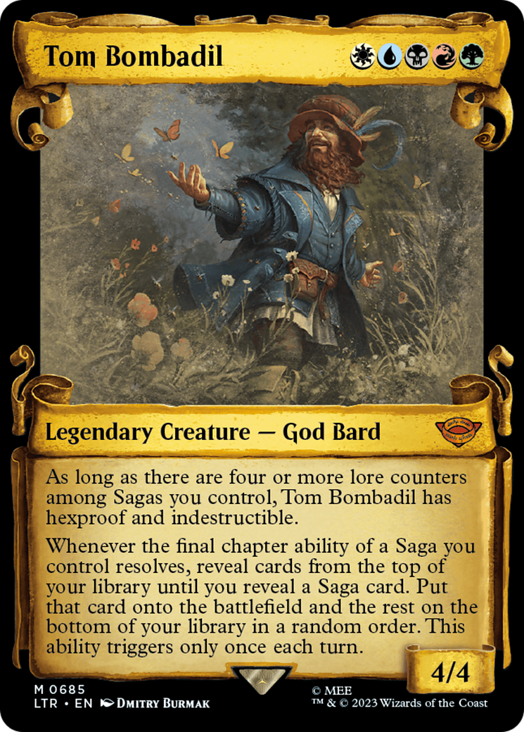 Tom Bombadil (LTR-685) - The Lord of the Rings: Tales of Middle-earth: (Showcase) Foil - Premium MTG Single from Wizards of the Coast - Just $10.30! Shop now at Game Crave Tournament Store
