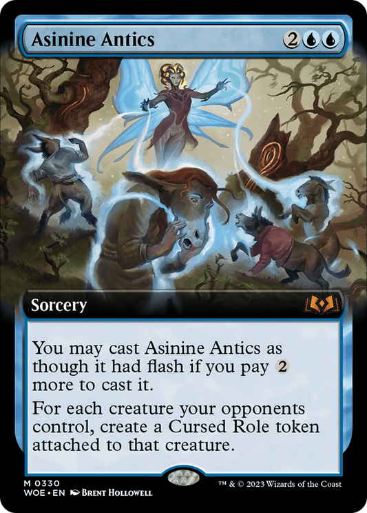 Asinine Antics (WOE-330) - Wilds of Eldraine: (Extended Art) Foil - Premium MTG Single from Wizards of the Coast - Just $0.40! Shop now at Game Crave Tournament Store