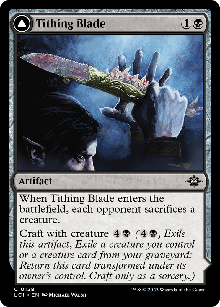 Tithing Blade // Consuming Sepulcher (LCI-128) - The Lost Caverns of Ixalan Foil - Premium MTG Single from Wizards of the Coast - Just $0.08! Shop now at Game Crave Tournament Store