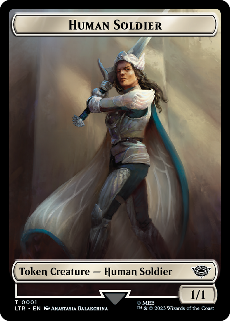 Human Soldier (TLTR-001) - Tales of Middle-earth Tokens - Premium MTG Single from Wizards of the Coast - Just $0! Shop now at Game Crave Tournament Store