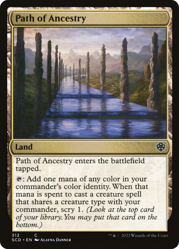 Path of Ancestry (SCD-312) - Starter Commander Decks - Premium MTG Single from Wizards of the Coast - Just $0.08! Shop now at Game Crave Tournament Store