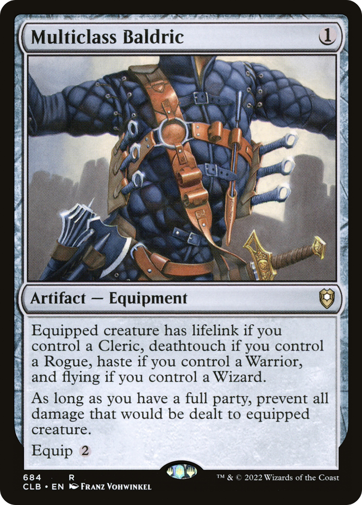 Multiclass Baldric (CLB-684) - Commander Legends: Battle for Baldur's Gate - Premium MTG Single from Wizards of the Coast - Just $0.29! Shop now at Game Crave Tournament Store