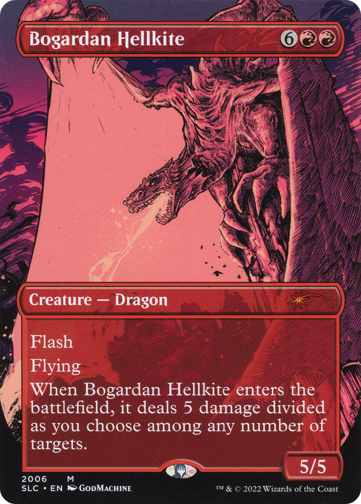 Bogardan Hellkite (SLC-2006) - Secret Lair 30th Anniversary Countdown Kit (Borderless) Foil - Premium MTG Single from Wizards of the Coast - Just $0.39! Shop now at Game Crave Tournament Store