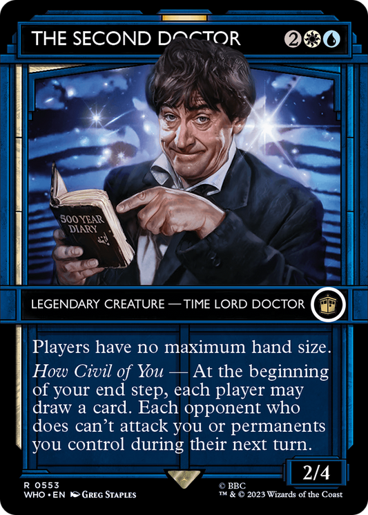 The Second Doctor (WHO-553) - Doctor Who: (Showcase) (Borderless) - Premium MTG Single from Wizards of the Coast - Just $0.38! Shop now at Game Crave Tournament Store