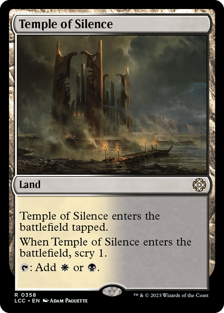 Temple of Silence (LCC-358) - The Lost Caverns of Ixalan Commander - Premium MTG Single from Wizards of the Coast - Just $0.25! Shop now at Game Crave Tournament Store