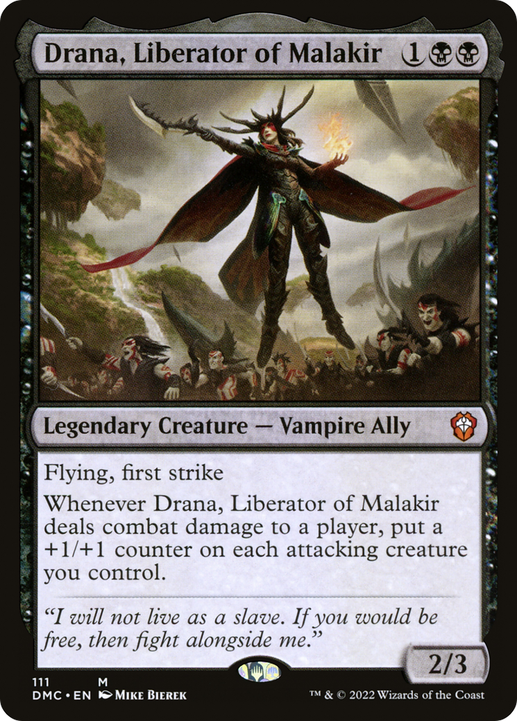 Drana, Liberator of Malakir (DMC-111) - Dominaria United Commander - Premium MTG Single from Wizards of the Coast - Just $1.81! Shop now at Game Crave Tournament Store