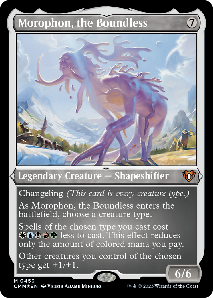 Morophon, the Boundless (CMM-453) - Commander Masters Etched Foil - Premium MTG Single from Wizards of the Coast - Just $9.83! Shop now at Game Crave Tournament Store