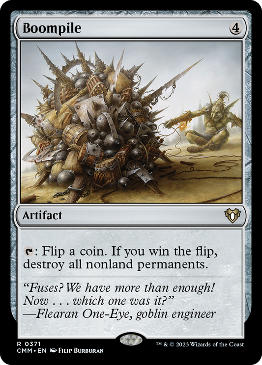 Boompile (CMM-371) - Commander Masters - Premium MTG Single from Wizards of the Coast - Just $0.09! Shop now at Game Crave Tournament Store