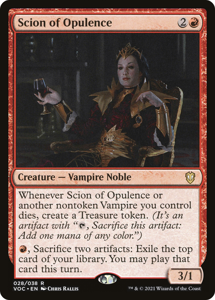 Scion of Opulence (VOC-028) - Crimson Vow Commander - Premium MTG Single from Wizards of the Coast - Just $0.08! Shop now at Game Crave Tournament Store