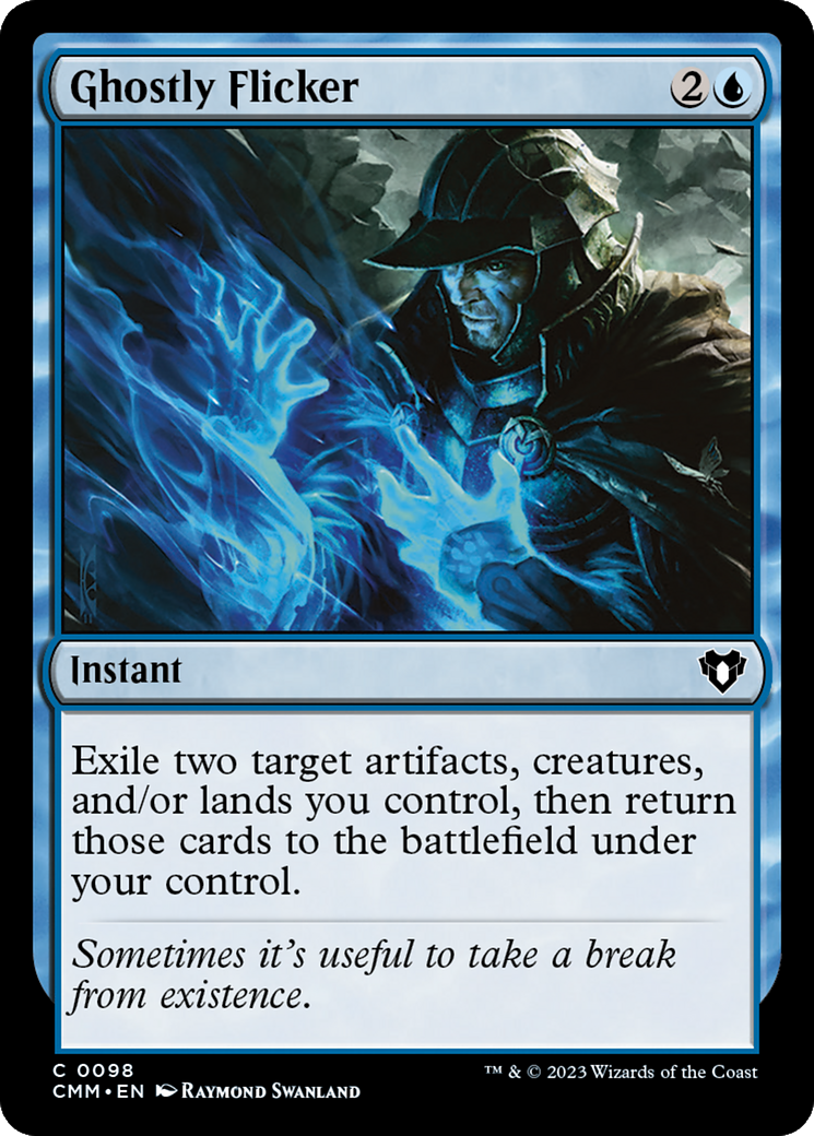 Ghostly Flicker (CMM-098) - Commander Masters - Premium MTG Single from Wizards of the Coast - Just $0.62! Shop now at Game Crave Tournament Store