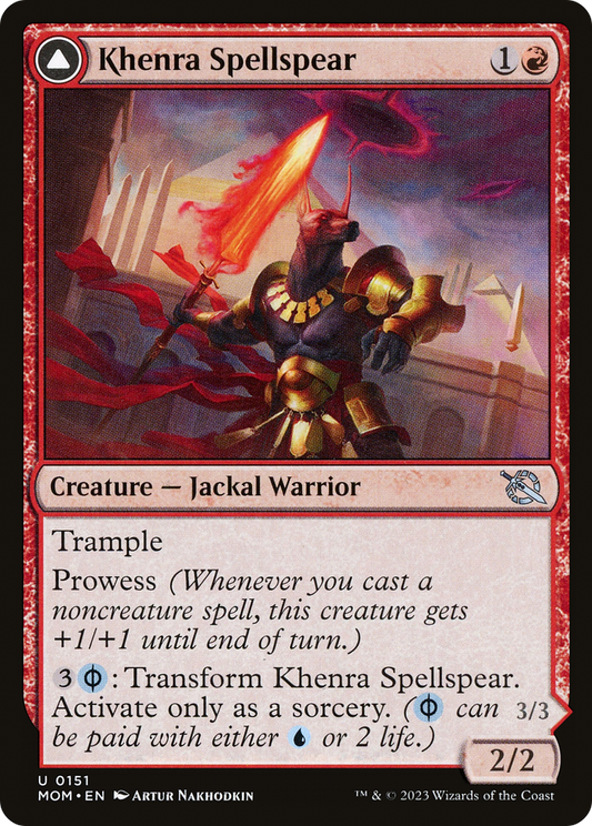 Khenra Spellspear // Gitaxian Spellstalker (MOM-151) - March of the Machine - Premium MTG Single from Wizards of the Coast - Just $0.08! Shop now at Game Crave Tournament Store