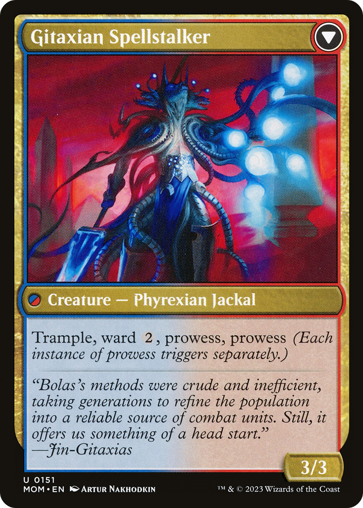 Khenra Spellspear // Gitaxian Spellstalker (MOM-151) - March of the Machine - Premium MTG Single from Wizards of the Coast - Just $0.08! Shop now at Game Crave Tournament Store