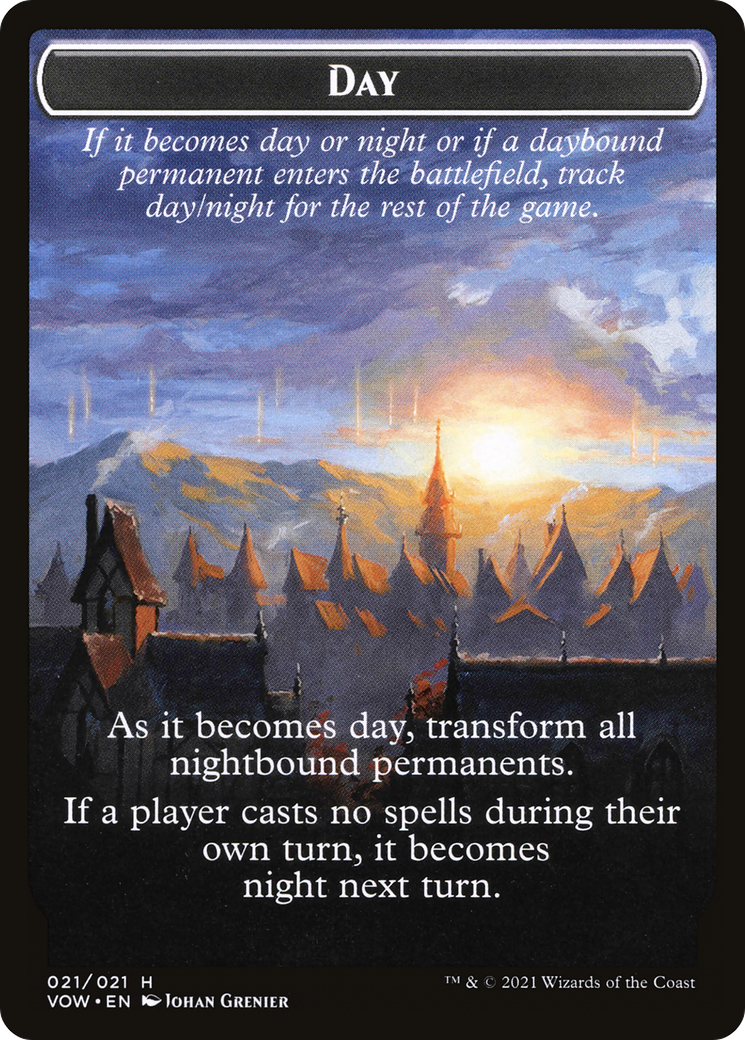 Day // Night (TVOW-021) - Innistrad: Crimson Vow Tokens - Premium MTG Single from Wizards of the Coast - Just $0! Shop now at Game Crave Tournament Store