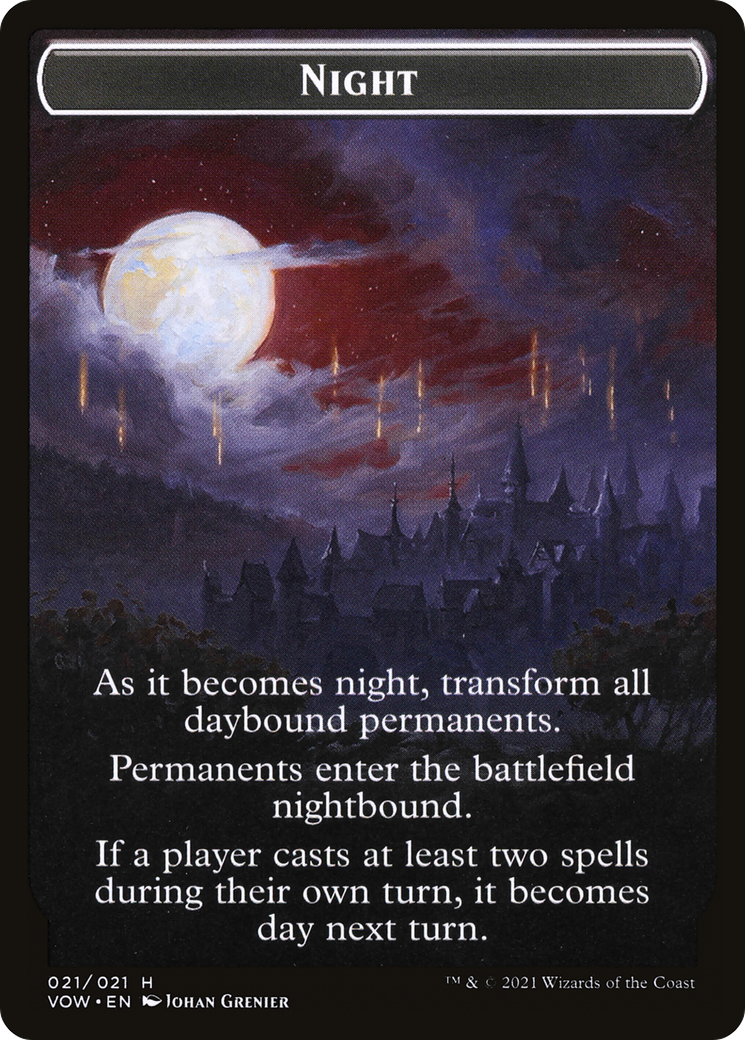 Day // Night (TVOW-021) - Innistrad: Crimson Vow Tokens - Premium MTG Single from Wizards of the Coast - Just $0! Shop now at Game Crave Tournament Store