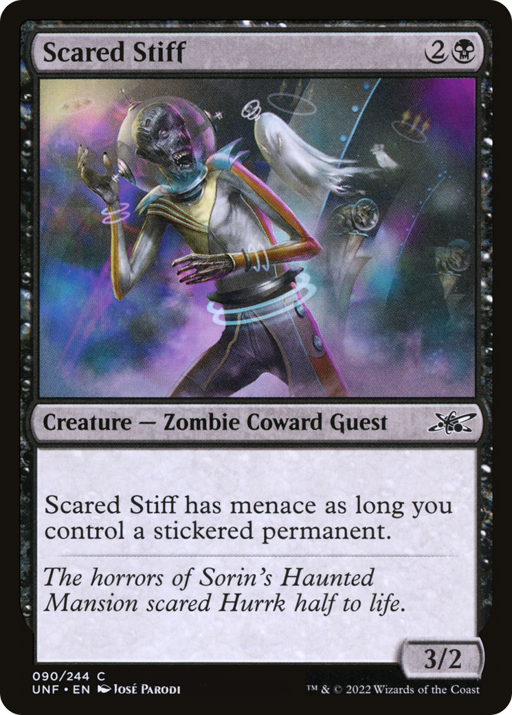 Scared Stiff (UNF-090) - Unfinity - Premium MTG Single from Wizards of the Coast - Just $0.25! Shop now at Game Crave Tournament Store
