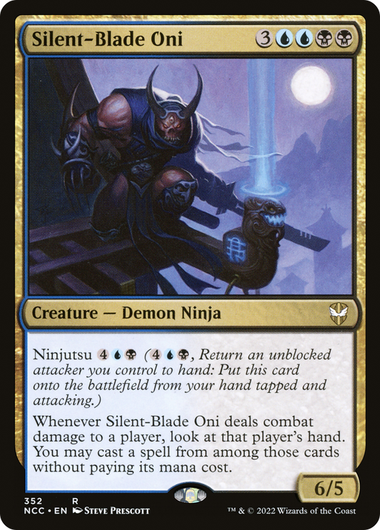Silent-Blade Oni (NCC-352) - New Capenna Commander - Premium MTG Single from Wizards of the Coast - Just $0.86! Shop now at Game Crave Tournament Store