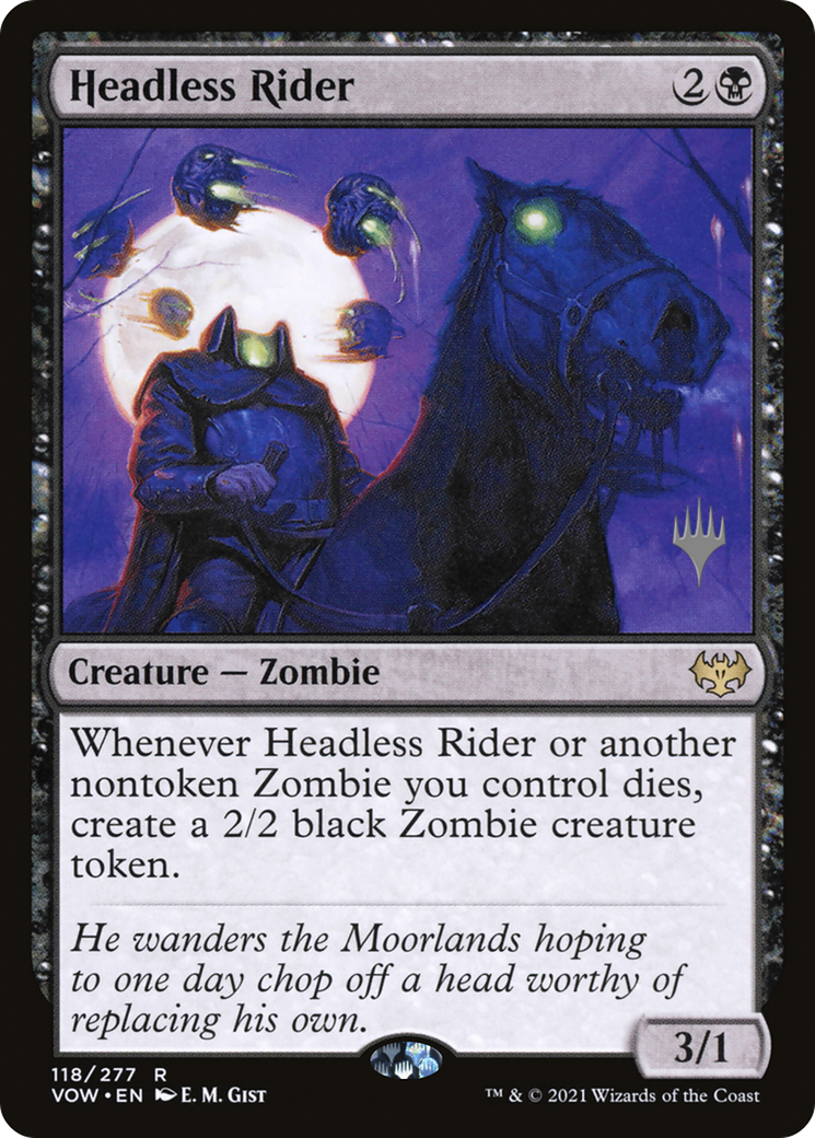 Headless Rider (PVOW-118P) - Innistrad: Crimson Vow Promos - Premium MTG Single from Wizards of the Coast - Just $0.53! Shop now at Game Crave Tournament Store