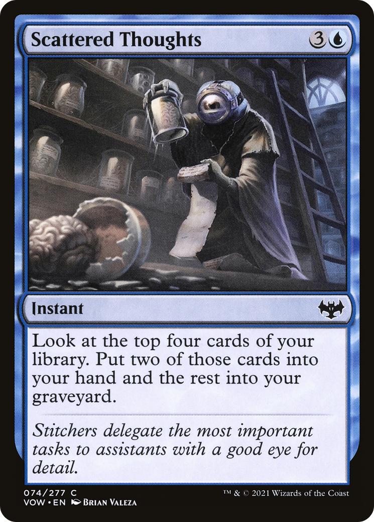 Scattered Thoughts (VOW-074) - Innistrad: Crimson Vow - Premium MTG Single from Wizards of the Coast - Just $0.25! Shop now at Game Crave Tournament Store