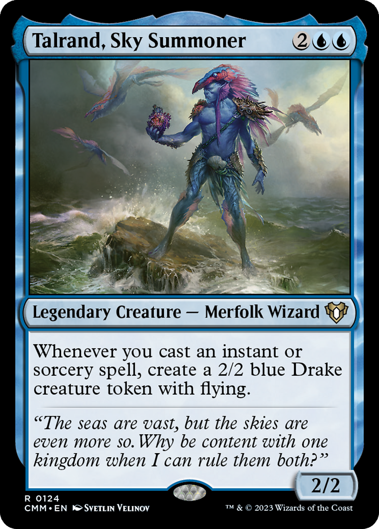 Talrand, Sky Summoner (CMM-124) - Commander Masters Foil - Premium MTG Single from Wizards of the Coast - Just $0.08! Shop now at Game Crave Tournament Store