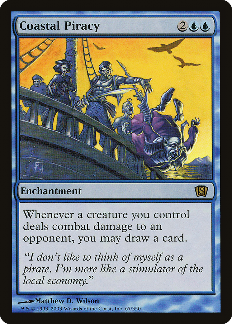 Coastal Piracy (8ED-67★) - Eighth Edition Foil - Premium MTG Single from Wizards of the Coast - Just $1.67! Shop now at Game Crave Tournament Store
