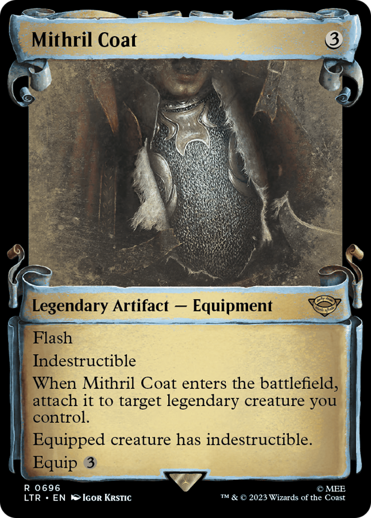 Mithril Coat (LTR-696) - The Lord of the Rings: Tales of Middle-earth: (Showcase) - Premium MTG Single from Wizards of the Coast - Just $7.39! Shop now at Game Crave Tournament Store