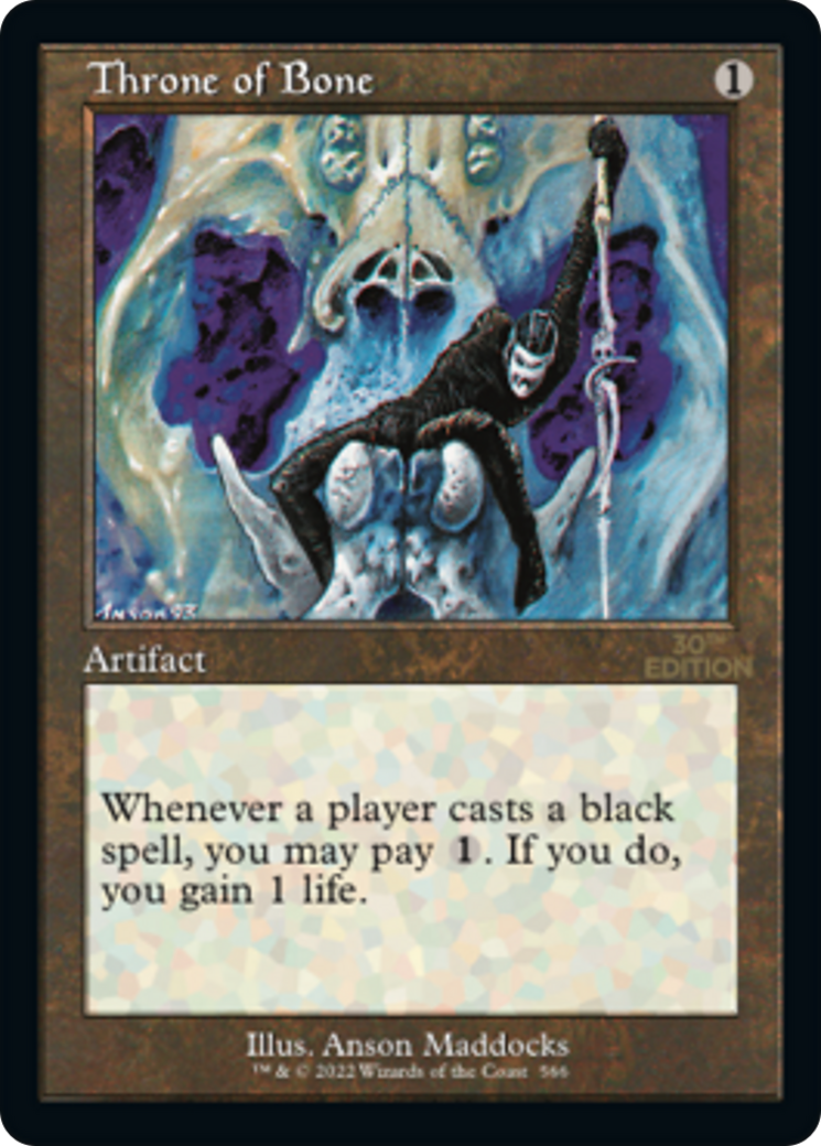 Throne of Bone (30A-566) - 30th Anniversary Edition - Premium MTG Single from Wizards of the Coast - Just $10.80! Shop now at Game Crave Tournament Store