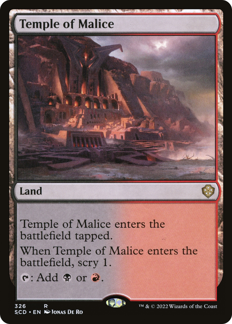 Temple of Malice (SCD-326) - Starter Commander Decks - Premium MTG Single from Wizards of the Coast - Just $0.08! Shop now at Game Crave Tournament Store