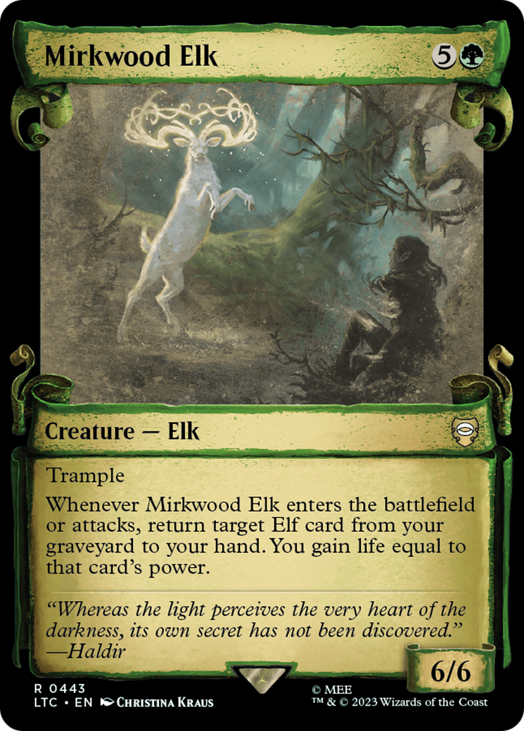 Mirkwood Elk (LTC-443) - Tales of Middle-earth Commander: (Showcase) - Premium MTG Single from Wizards of the Coast - Just $0.08! Shop now at Game Crave Tournament Store