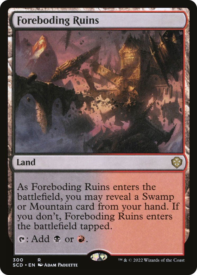 Foreboding Ruins (SCD-300) - Starter Commander Decks - Premium MTG Single from Wizards of the Coast - Just $0.08! Shop now at Game Crave Tournament Store