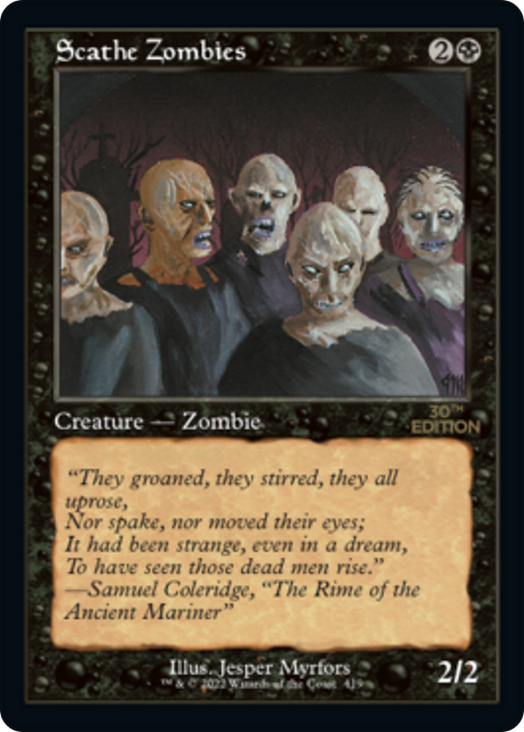 Scathe Zombies (30A-419) - 30th Anniversary Edition - Premium MTG Single from Wizards of the Coast - Just $4.80! Shop now at Game Crave Tournament Store