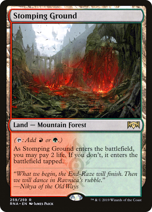 Stomping Ground (RNA-259) - Ravnica Allegiance - Premium MTG Single from Wizards of the Coast - Just $2.64! Shop now at Game Crave Tournament Store