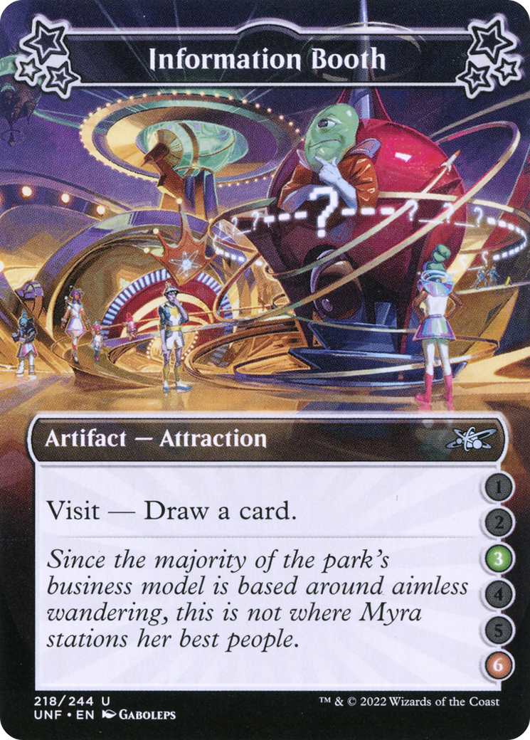 Information Booth (UNF-218B) - Unfinity - Premium MTG Single from Wizards of the Coast - Just $0.08! Shop now at Game Crave Tournament Store