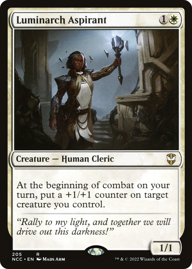 Luminarch Aspirant (NCC-205) - New Capenna Commander - Premium MTG Single from Wizards of the Coast - Just $0.08! Shop now at Game Crave Tournament Store