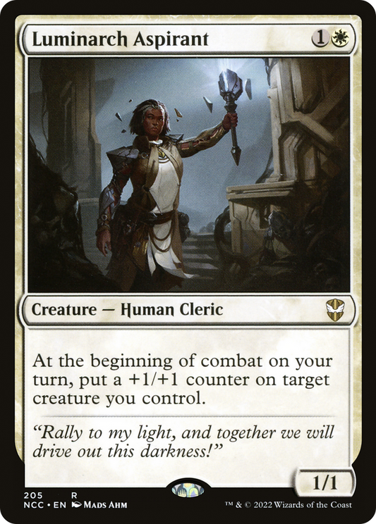 Luminarch Aspirant (NCC-205) - New Capenna Commander - Premium MTG Single from Wizards of the Coast - Just $0.08! Shop now at Game Crave Tournament Store