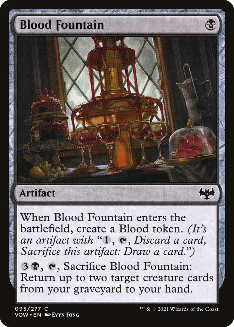 Blood Fountain (VOW-095) - Innistrad: Crimson Vow Foil - Premium MTG Single from Wizards of the Coast - Just $0.70! Shop now at Game Crave Tournament Store