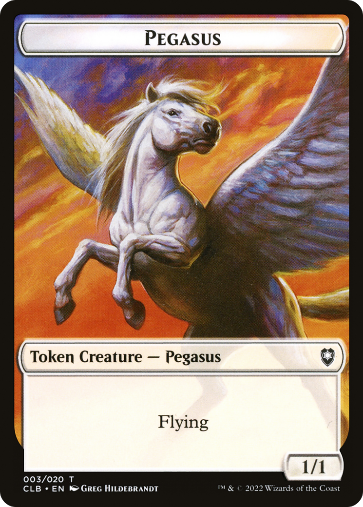 Pegasus (TCLB-003) - Battle for Baldur's Gate Tokens - Premium MTG Single from Wizards of the Coast - Just $0.08! Shop now at Game Crave Tournament Store