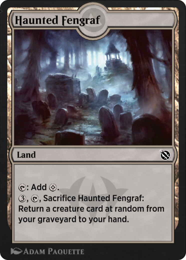 Haunted Fengraf (SIS-076) - Shadows of the Past - Premium MTG Single from Wizards of the Coast - Just $0! Shop now at Game Crave Tournament Store