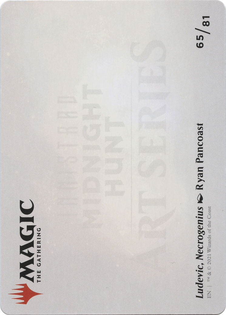 Ludevic, Necrogenius // Ludevic, Necrogenius (AMID-065) - Midnight Hunt Art Series (Borderless) Foil - Premium MTG Single from Wizards of the Coast - Just $0! Shop now at Game Crave Tournament Store