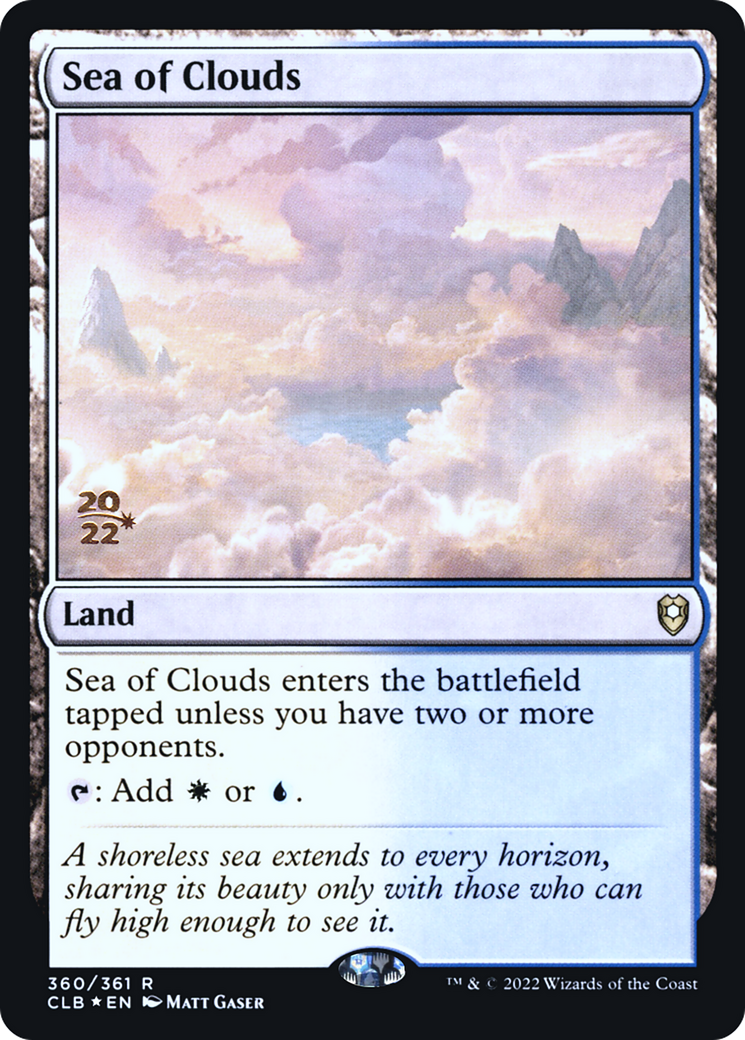 Sea of Clouds (PCLB-360S) - Battle for Baldur's Gate Promos Foil - Premium MTG Single from Wizards of the Coast - Just $7.66! Shop now at Game Crave Tournament Store