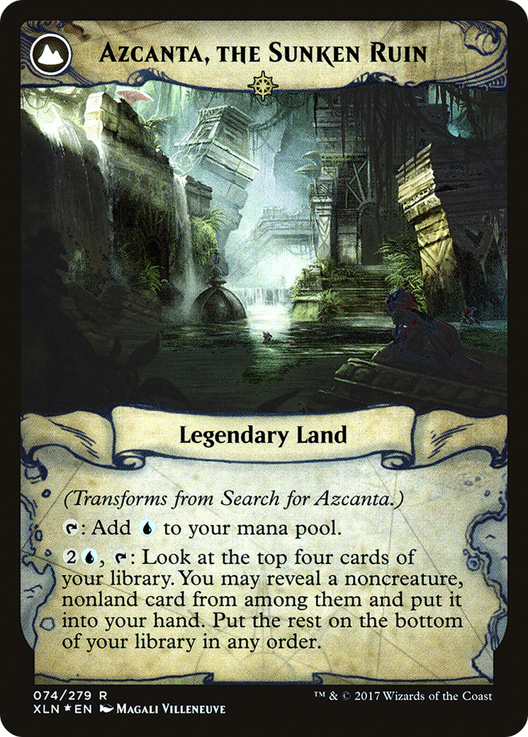 Search for Azcanta // Azcanta, the Sunken Ruin (PXLN-74S) - Ixalan Promos: (compasslanddfc) Foil - Premium MTG Single from Wizards of the Coast - Just $1.08! Shop now at Game Crave Tournament Store