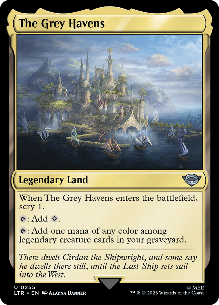 The Grey Havens (LTR-255) - The Lord of the Rings: Tales of Middle-earth Foil - Premium MTG Single from Wizards of the Coast - Just $0.08! Shop now at Game Crave Tournament Store